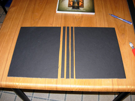 Five.  Five segments of foam core board.