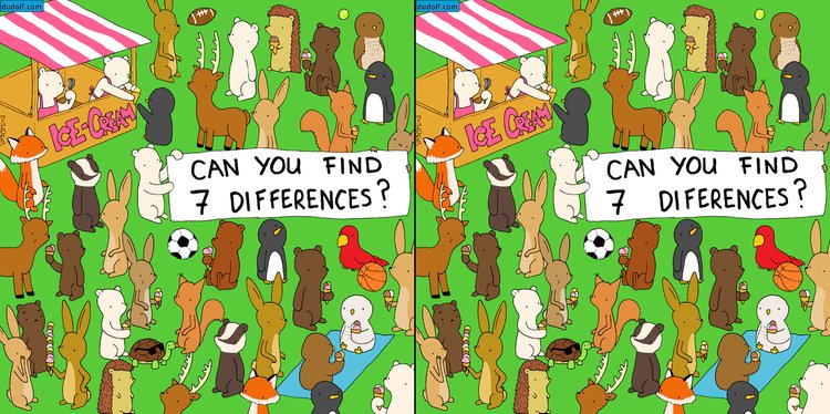 Image result for can you spot the difference